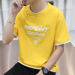 胸にプリントTシャツ２パターン　0078