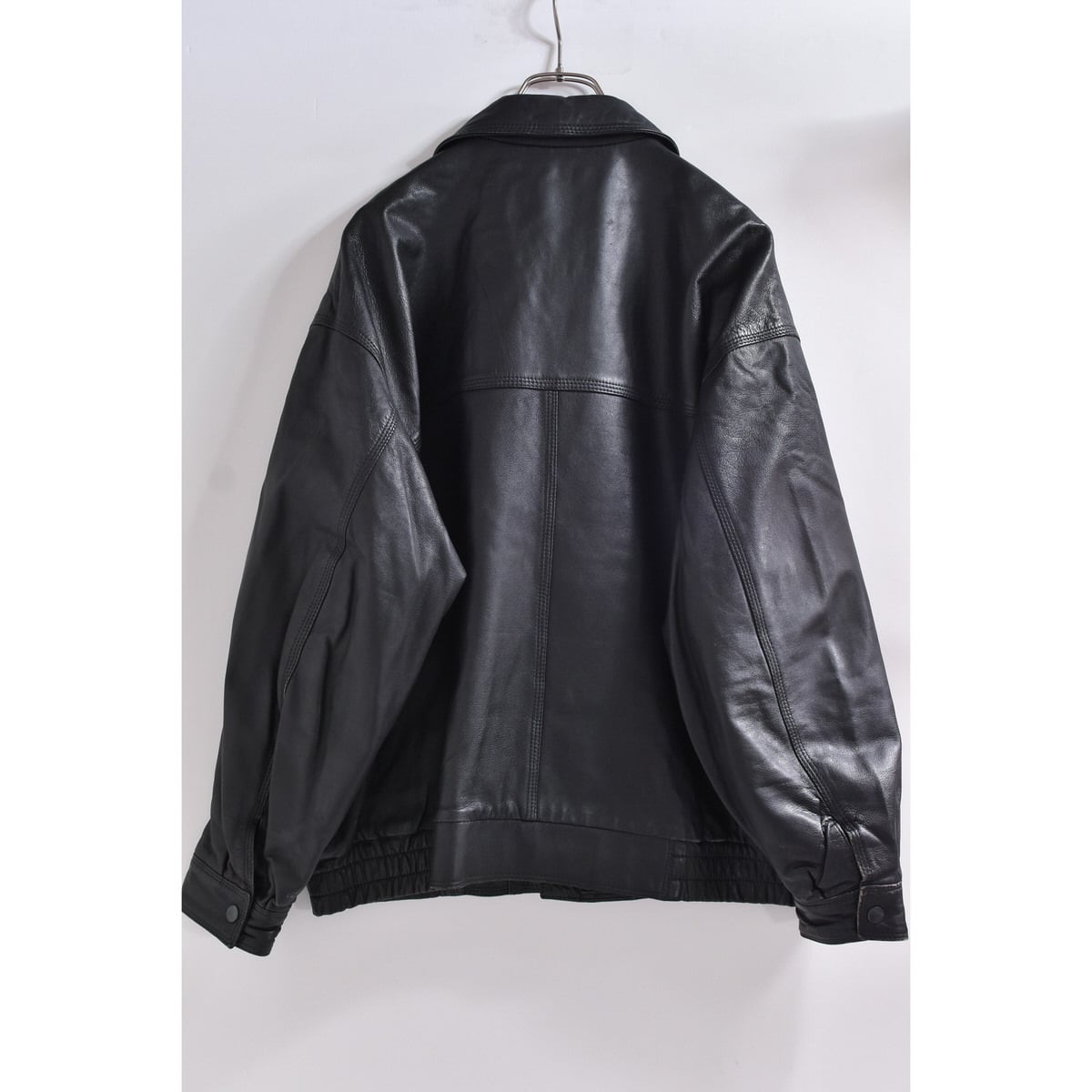 80~90s KAKUISHI Co.,Ltd ブラックレザー ブルゾン 本革 80~90s KAKUISHI Co.,Ltd ブラックレザー ブルゾン 本革