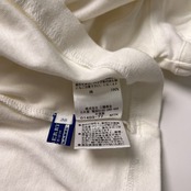 BURBERRY BLUE LABEL バーバリーブルーレーベル ノバチェック リボン 半袖Tシャツ 38/ホワイト/カットソー