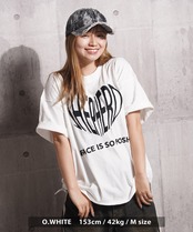 ◆ハート刺繍 ピグメントTシャツ◆ms-8845-122