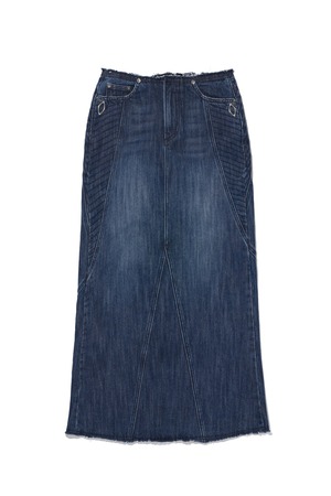 [MSCHF] MAXI DENIM SKIRT_INDIGO ミスチーフ 正規品 韓国ブランド 韓国ファッション 韓国代行 韓国通販 mischief