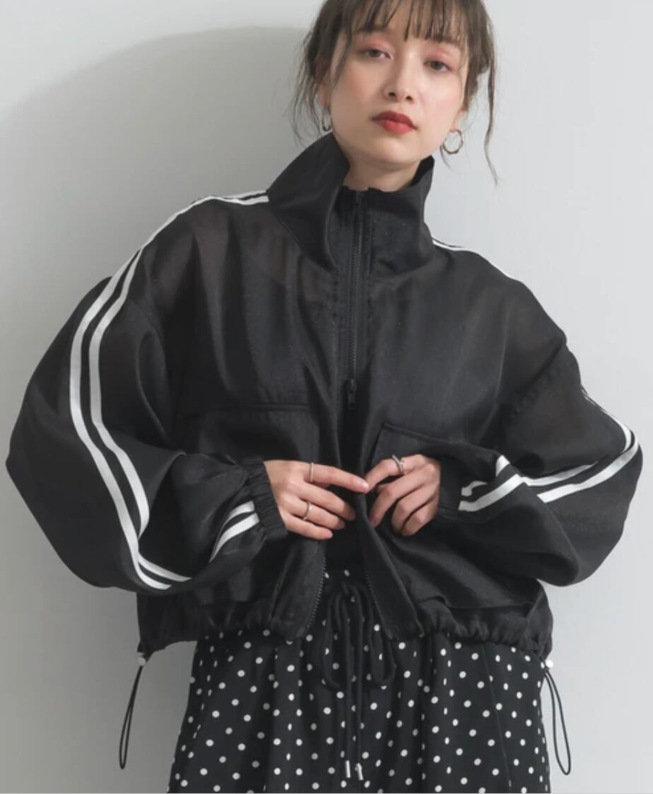 ナンバーミーTOKYO" SHEER TRUCK SHORT JACKET"BLACK