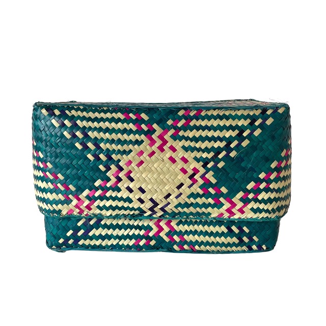 Rectangular colourful basket M w25cm×15cm×h15.5cm 四角カラフル蓋付き収納かご