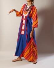 1970's Roberta Vercellino y Luis / Festival Dress