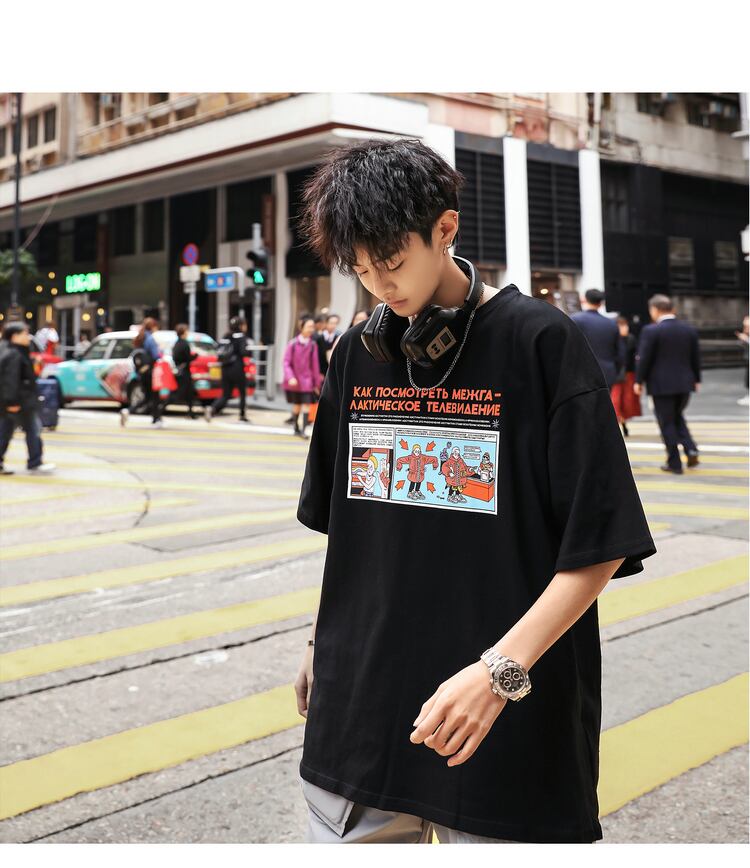 全4色 Tシャツ カットソー プリント カジュアル シンプル