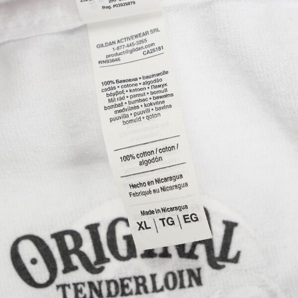 Size【XL】 TENDERLOIN テンダーロイン TEE C.Z.Z.M WHITE Tシャツ 白