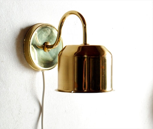 訳あり デンマーク製 ABO RANDERS 真鍮 ウォールライト 北欧 ブラス ミッドセンチュリー期 照明 ランプ アンティーク ig2586
