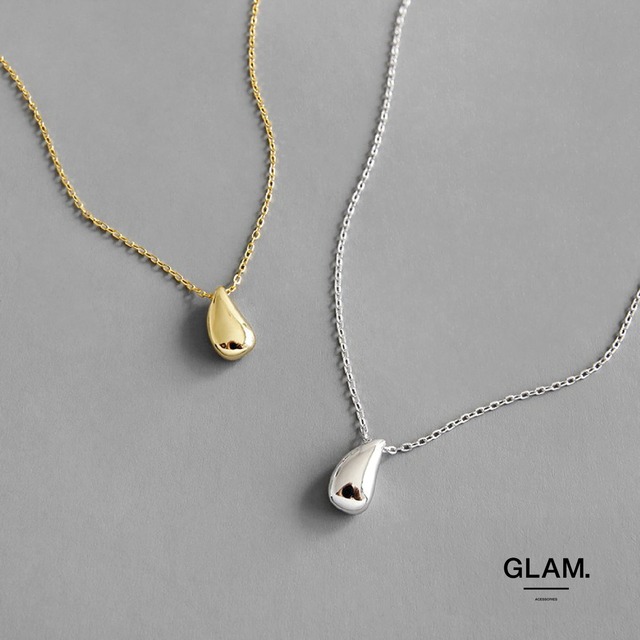 ティアドロップネックレス