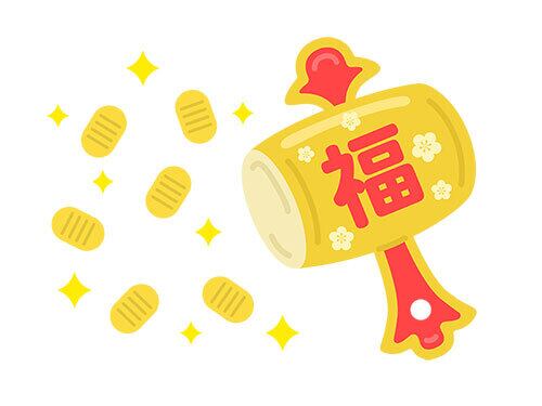 打ち出の小槌 金属工芸品 福の神 彫刻 打ち出の小槌 縁起物 骨董品