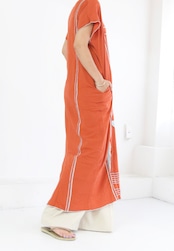 【DAZZLE】FRONT EMBROIDERY MAXI DRESS