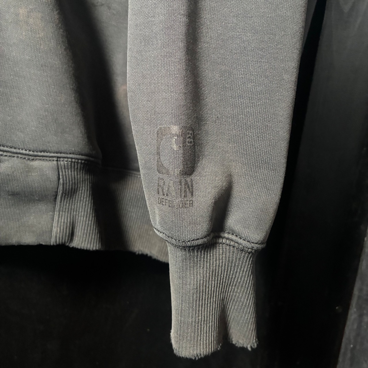 Carhartt ジップパーカー フェードブラック 企業刺繍 カーハート XL