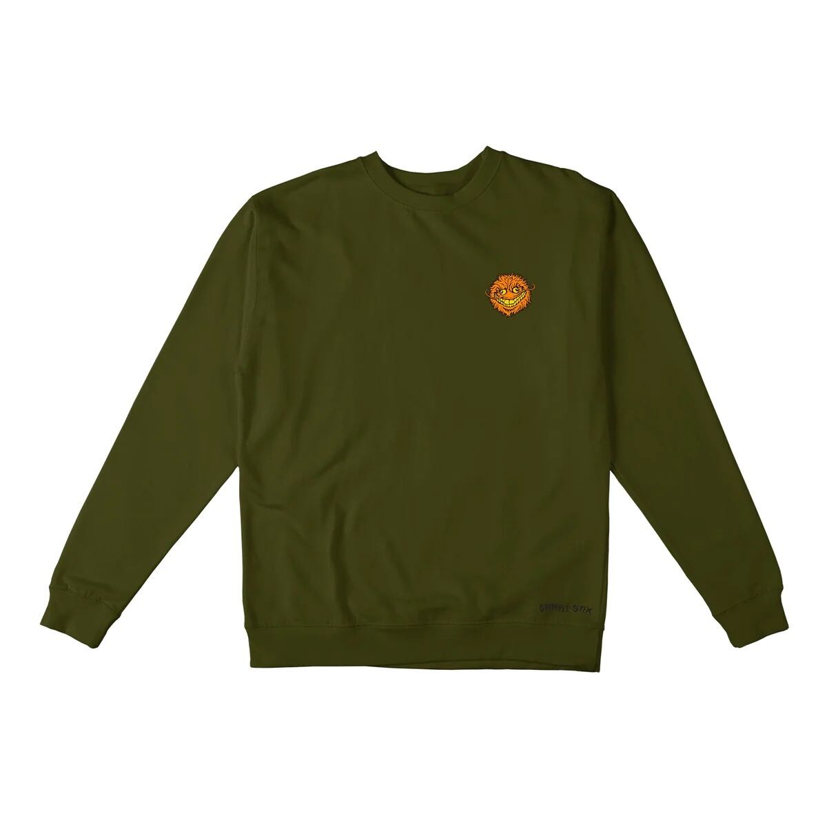 embroidered crewneck sweatshirt