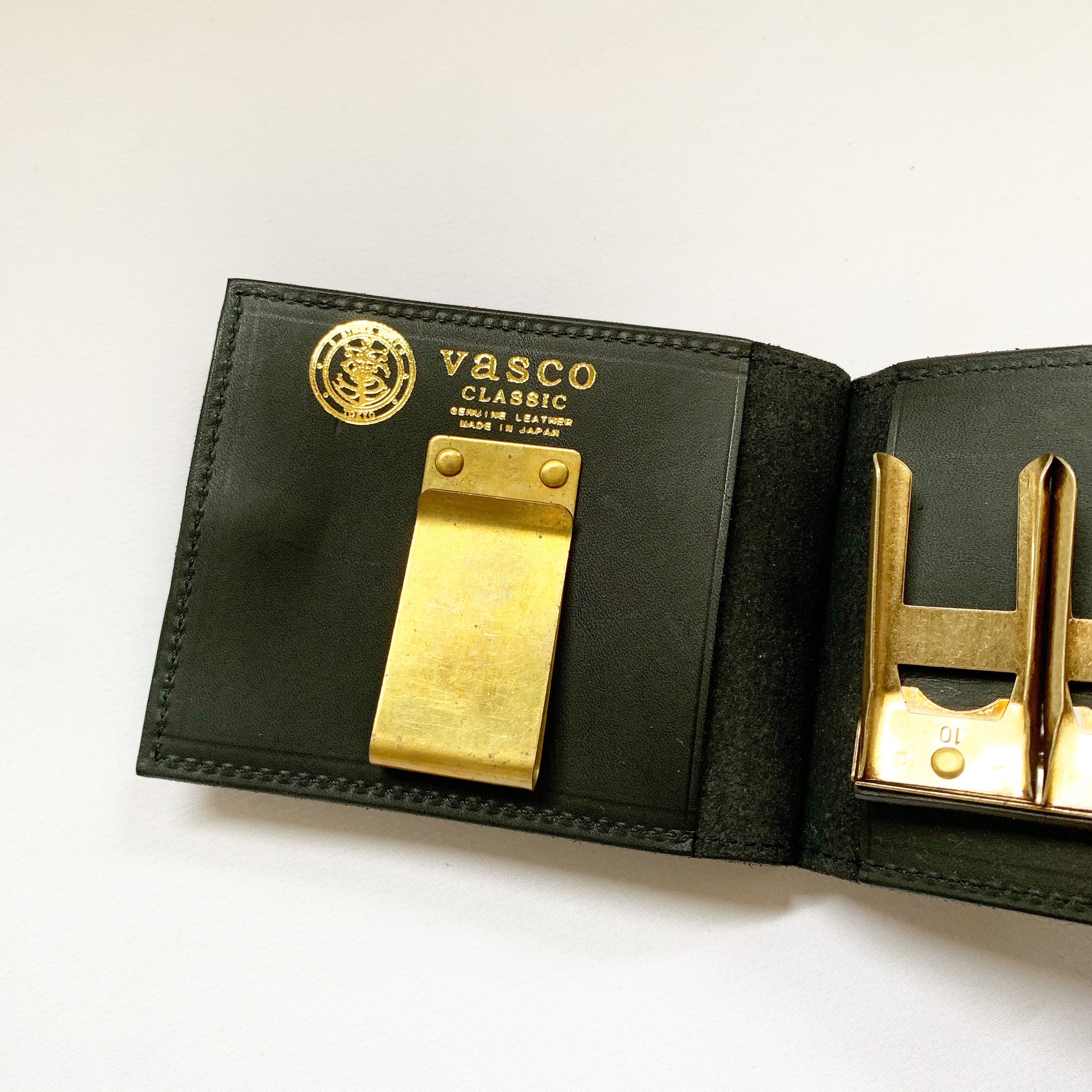 VASCO / LEATHER NAVAL MONEY CLIP