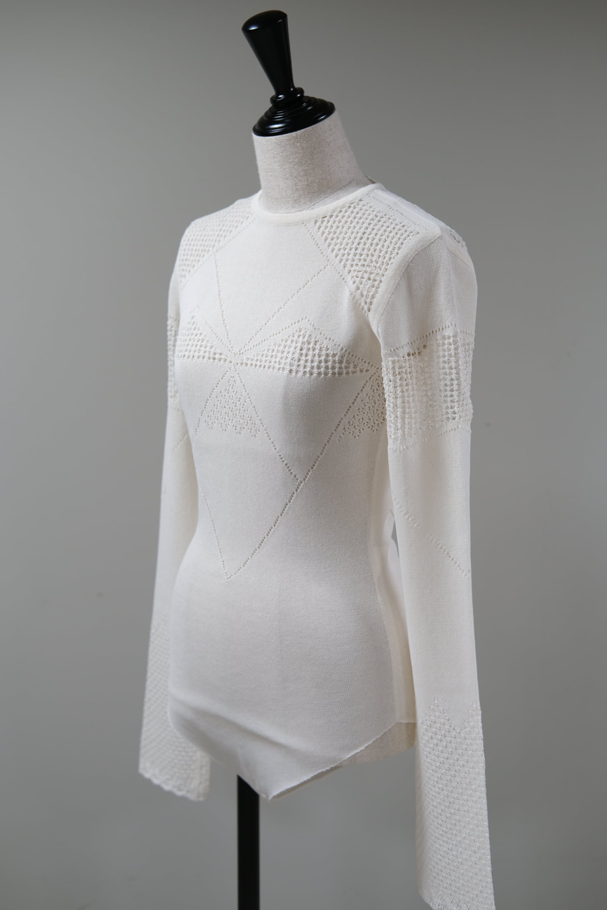 FETICO】lace knit bodysuit - white | loop