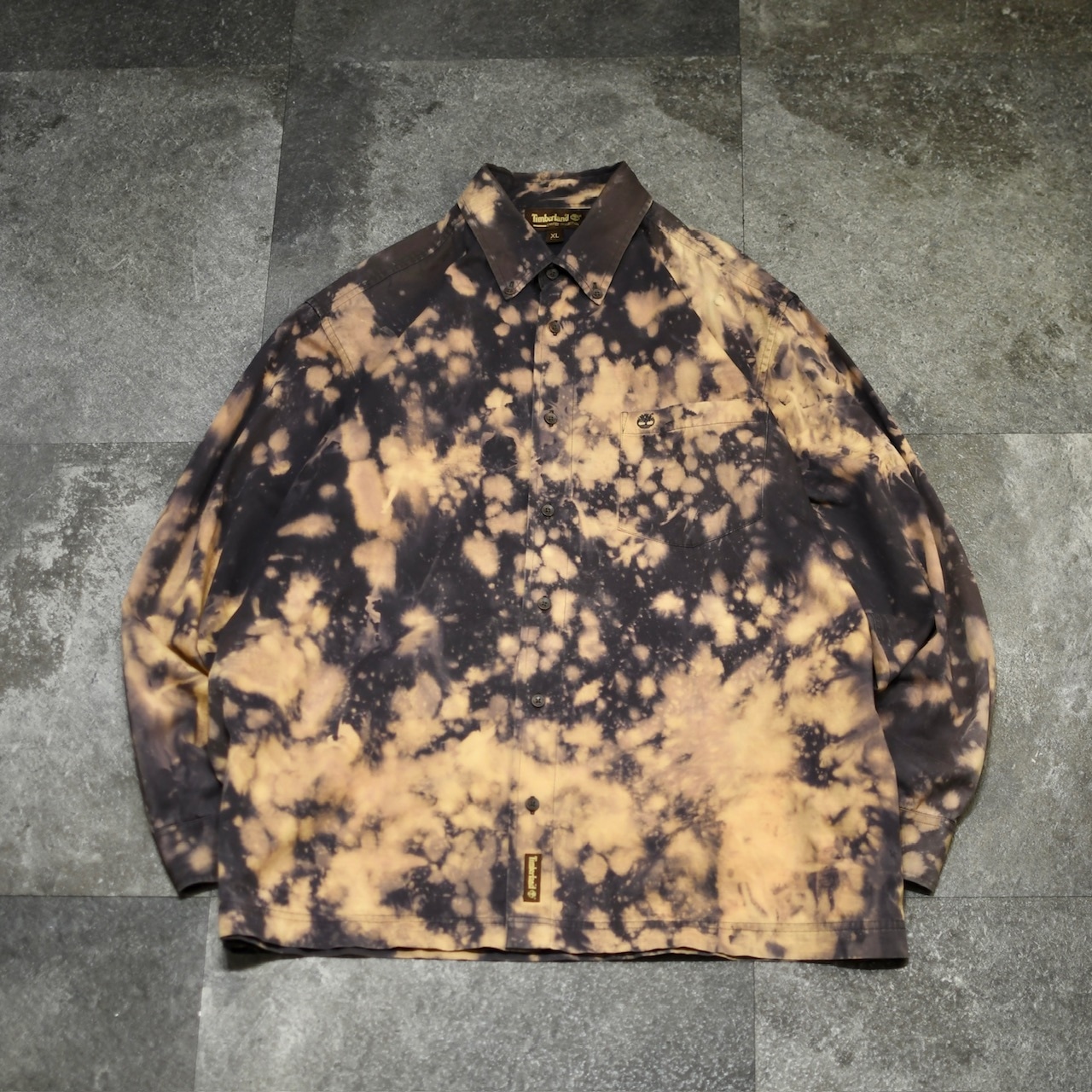 Timberland bleach button down shirt
