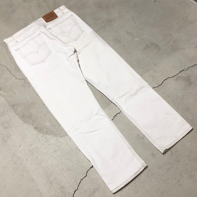 ⊕1990'S LEVI'S 505 WHITE DENIM PANT