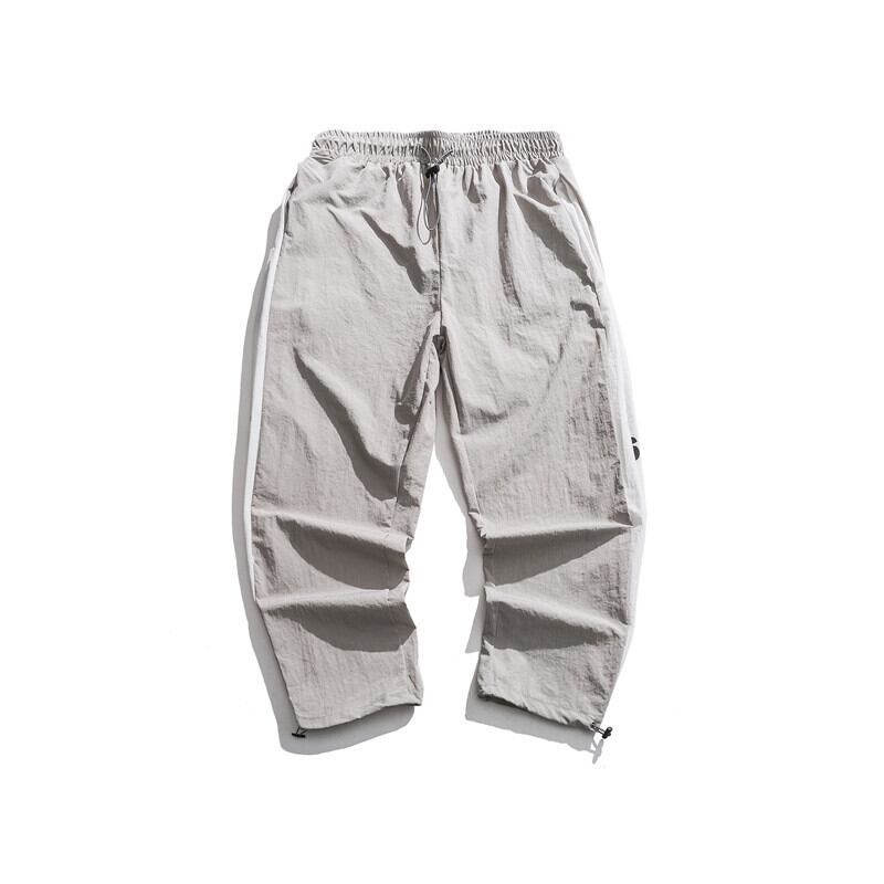 【新作】【送料無料】 Yidao古着夏服新作トレンドワイルドレタープリントクロップドパンツボーイズルーズストレートレッグカジュアルパンツ サマー 夏物 ビンテージ hip6-161139729753961