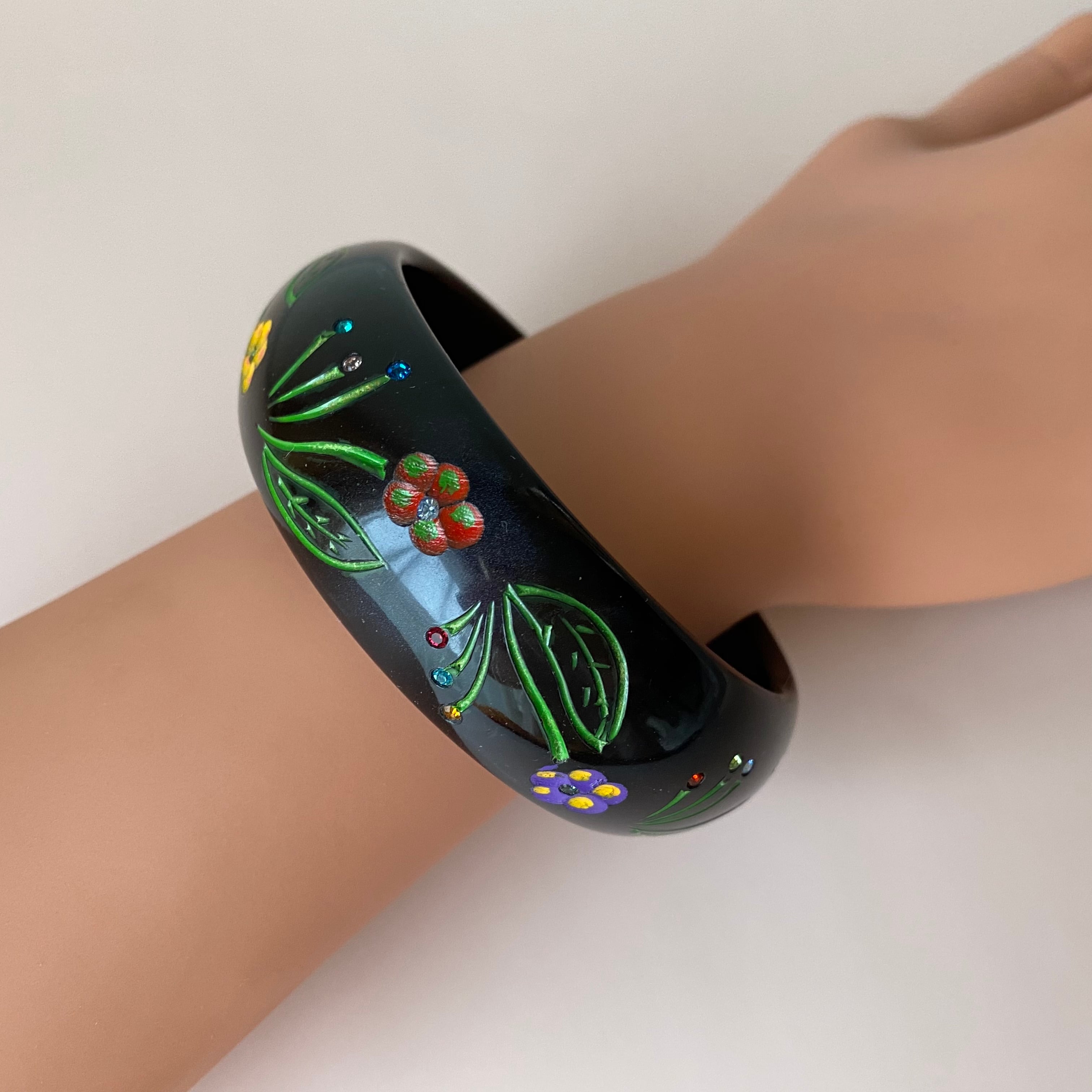 France ルーサイトバングル (bouquet) / ac0284 | Petit Musée