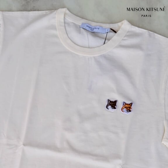 Maison Kitsune メゾン キツネ Tシャツ 半袖 メンズ ダブル ...