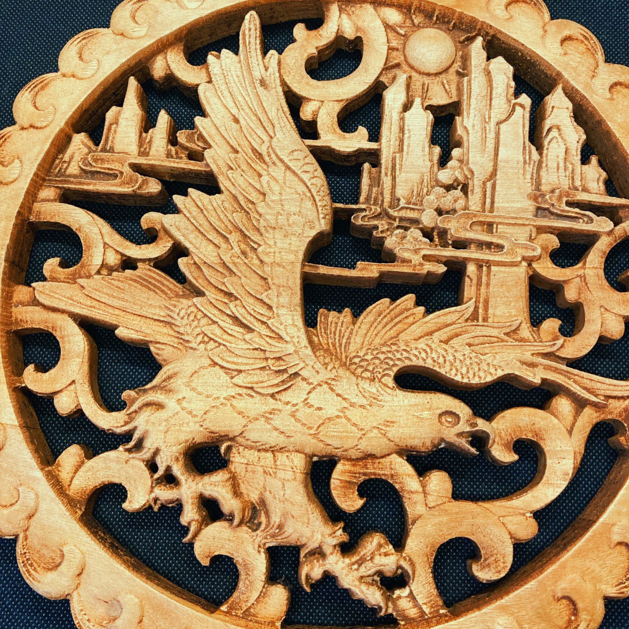 大鵬展翅 （鷹・鷲） | 月下蓮華彫刻堂