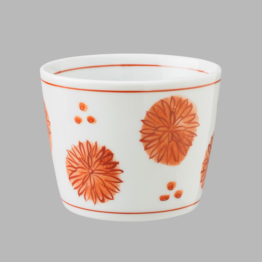 赤絵菊花散らし文(中)