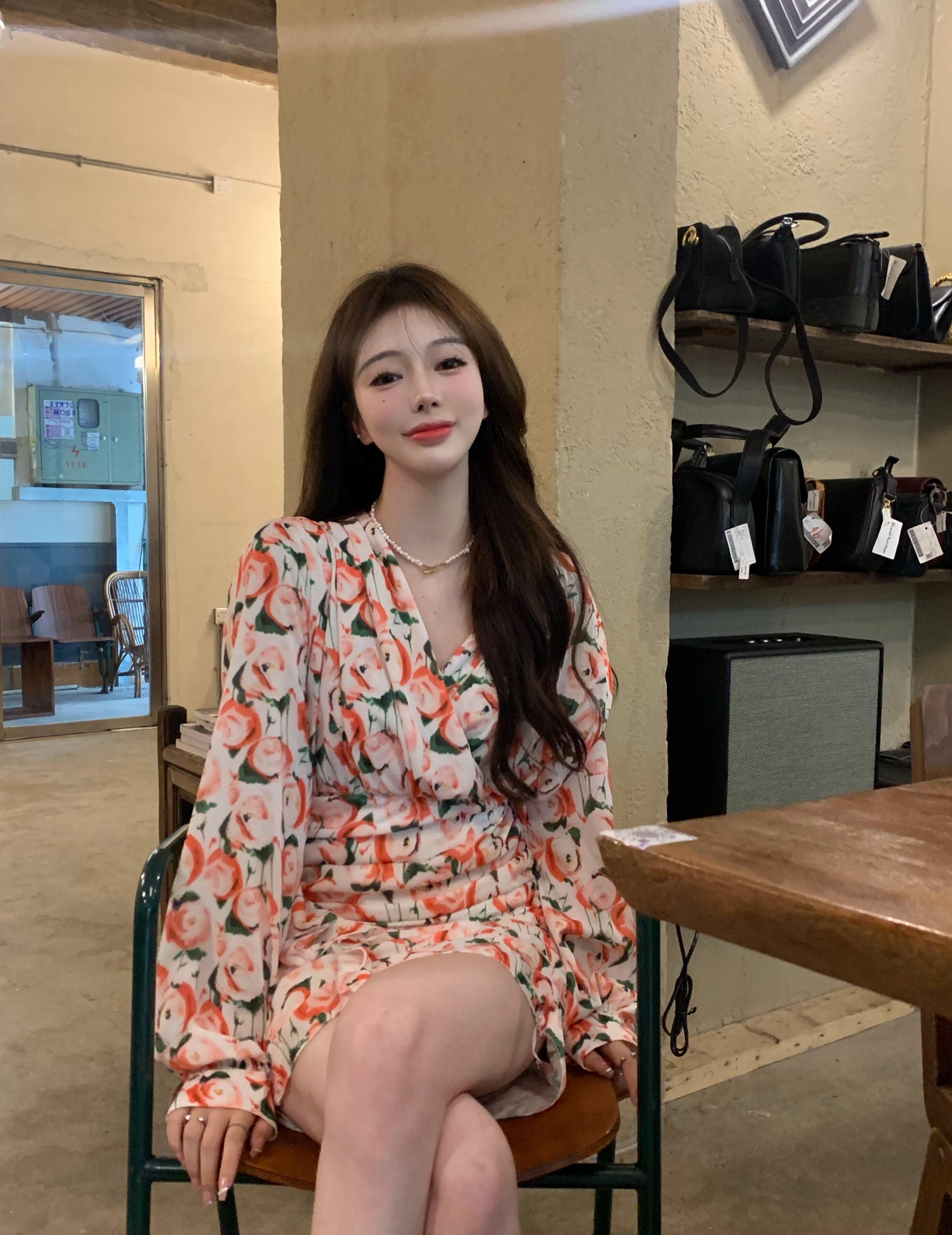 フローラルドレス ショートスカート サマー 大人ガーリー スウィート キュート カジュアル 夏物 花柄 ピュア ブラックストロベリース46228904981