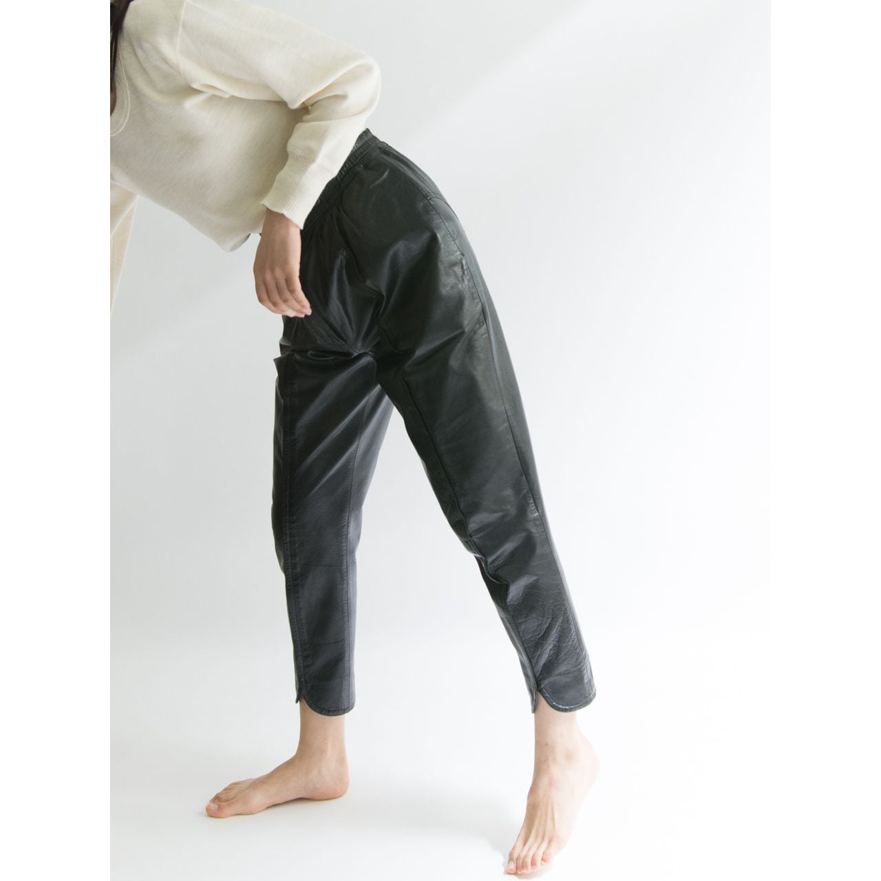 Leather motorcycle gurkha pants（レザーグルカパンツ）3b