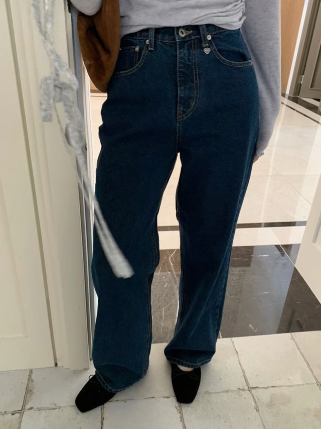 (予約) pretty young thing / Polyester denim pants 1color　