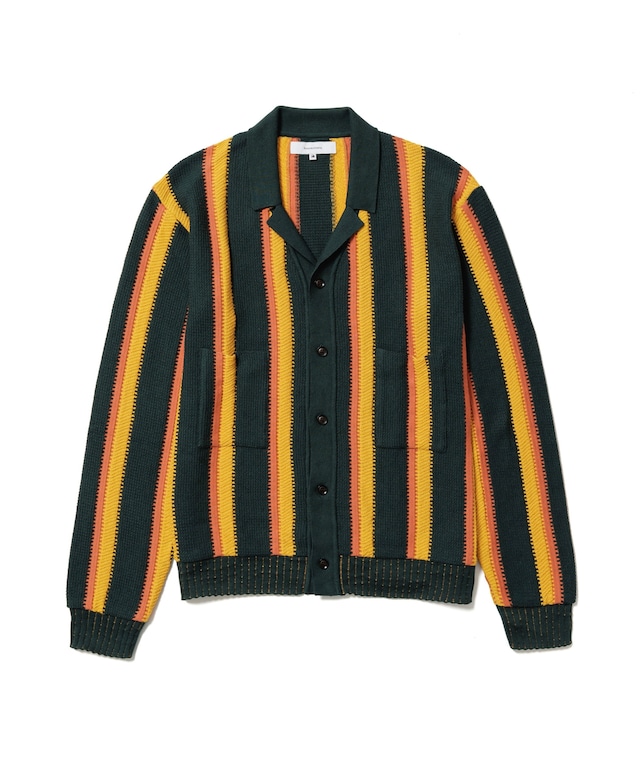 Sasquachfabrix./24SS-KNN-001 STRIPE KNIT CARDIGAN