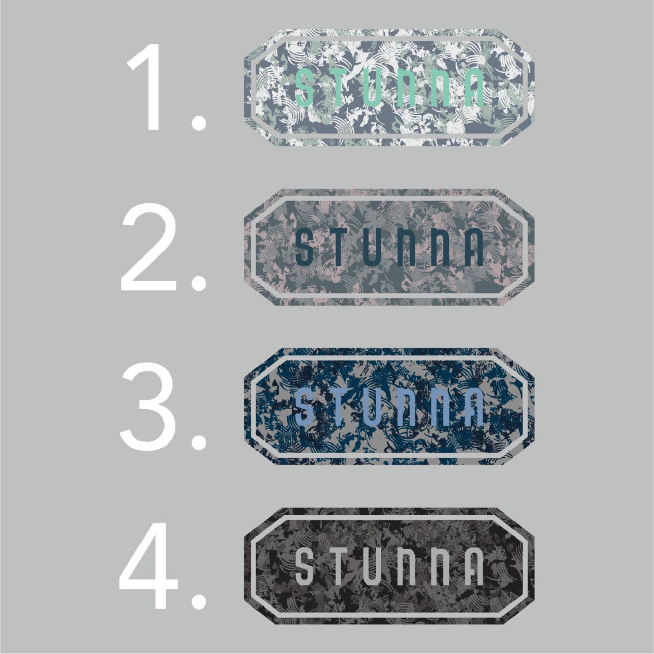 Camo Box logo T-shirts アスファルトグレー ※ロゴ色選択可能