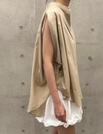 【新作５％OFF・3日間】Balloon No-sleeve Shirts_3colors