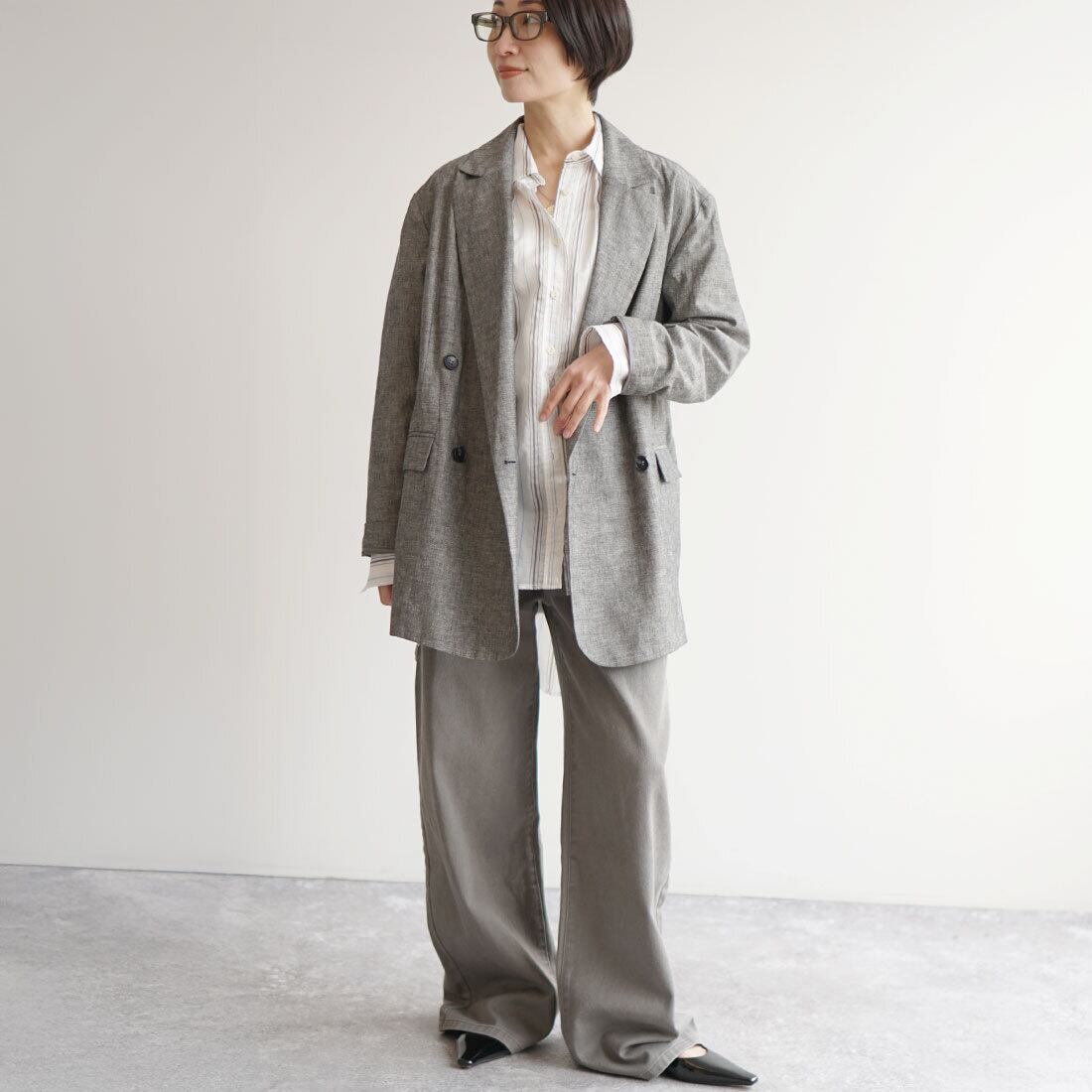 麻混ライトジャケット | FASHFREN/ファッシュフレン