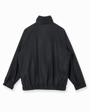 WOOL FLANNEL WINDBREAKER JACKET (NAVY)