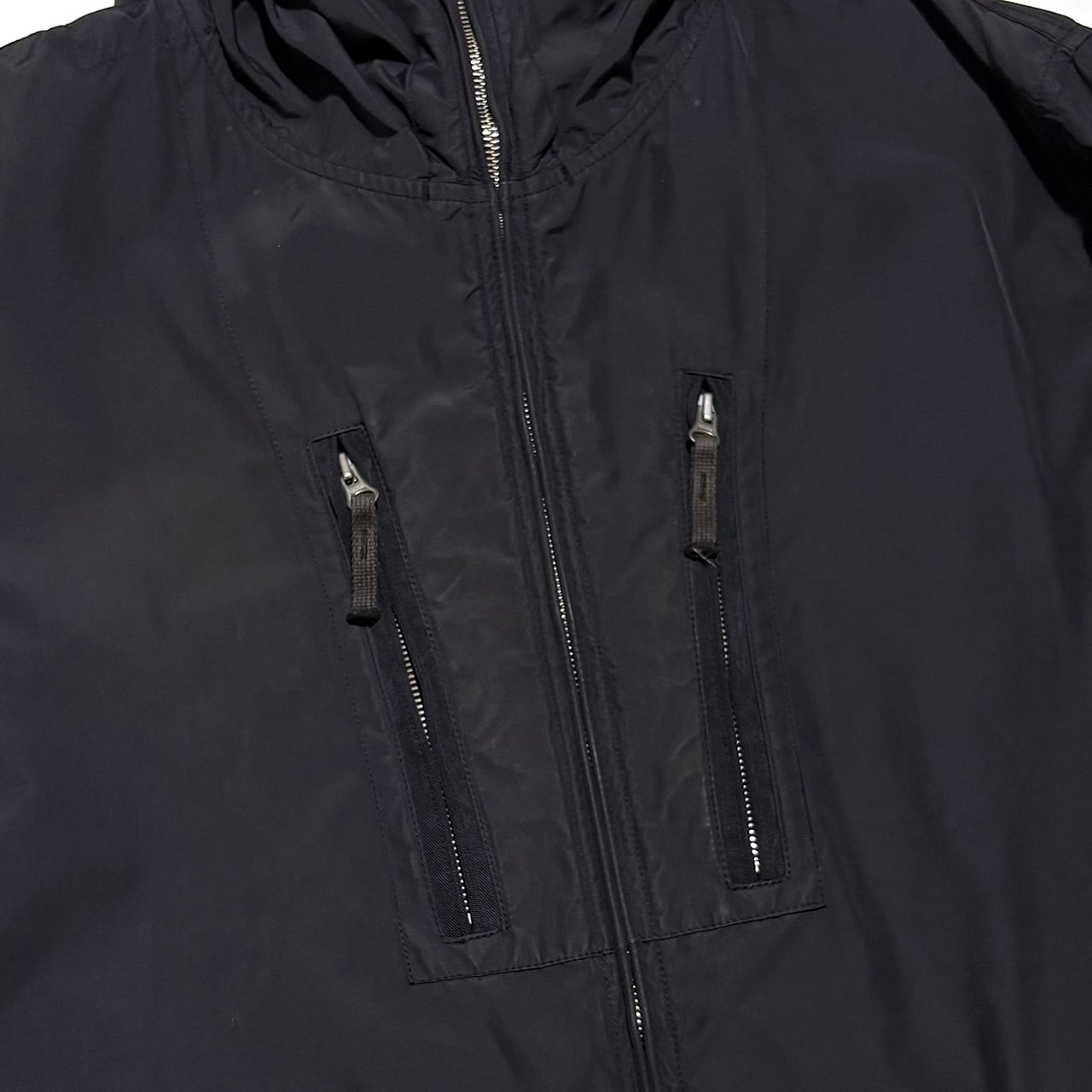 STONE ISLAND 2008SS BLACK COTTON NYLON JACKET XXL made in Italy