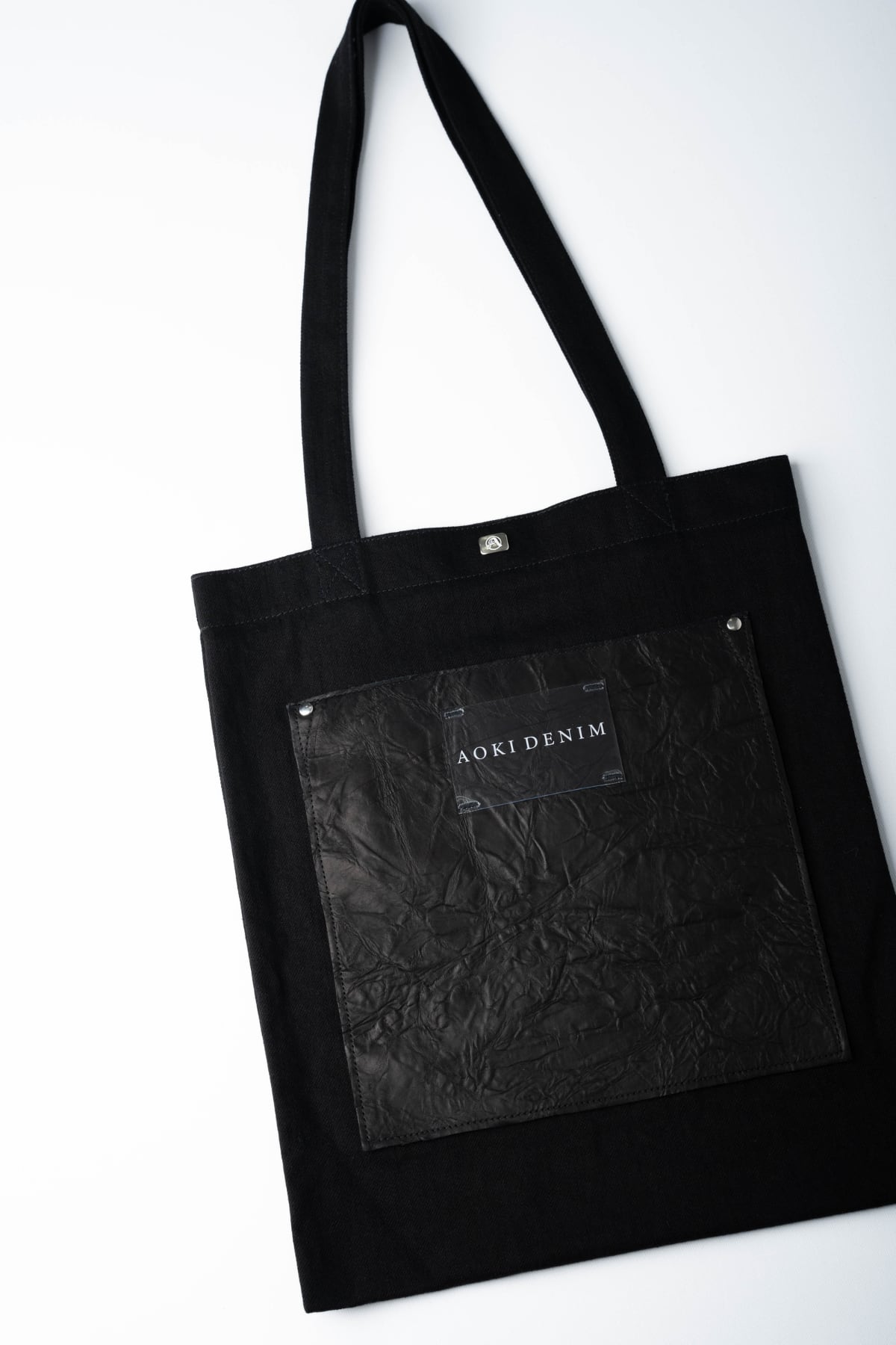 リアルブラック】TOTE BAG『ヴィンテージレザー×ブラックデニム リアルブラック】TOTE BAG『ヴィンテージレザー×ブラックデニム