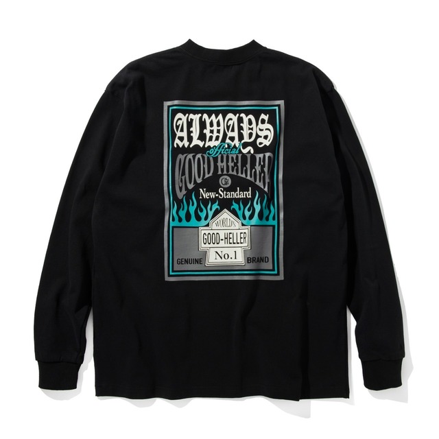 GOODHELLER " PK LOGO 9.5OZ L/S TSHIRT " BLACK
