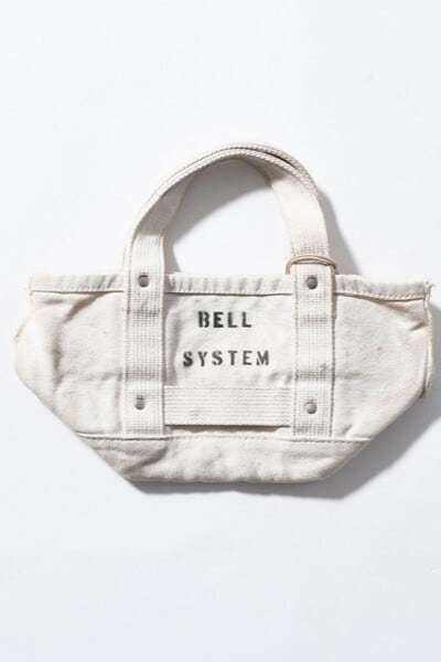 BELL SYSTEM/ベルシステム Canvas tool bag XS used wash
