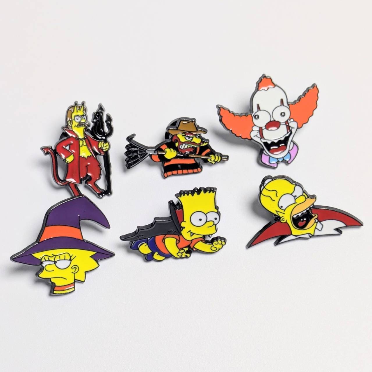 送料無料! ★ピンズ PINS★ピンバッジ 【 The Simpsons( ザ シンプソンズ )】6P SET〚アメリカン雑貨 アメトイ〛