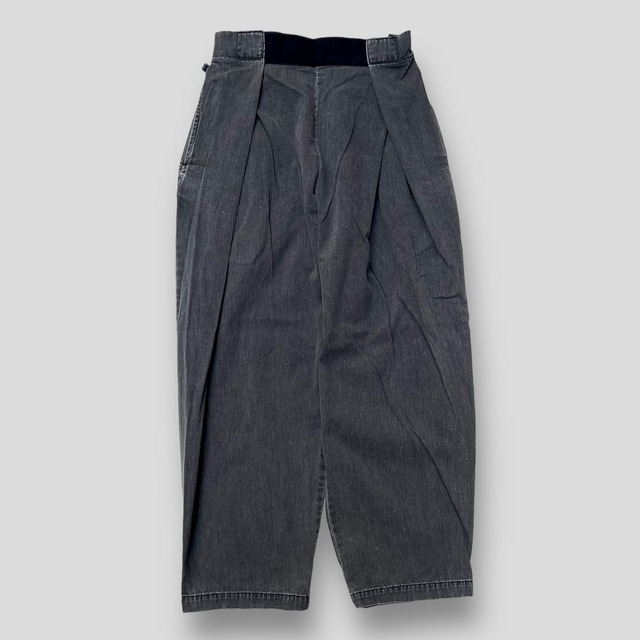 RELAX FIT  NPID Black denim Beachpants (STONE WASH)