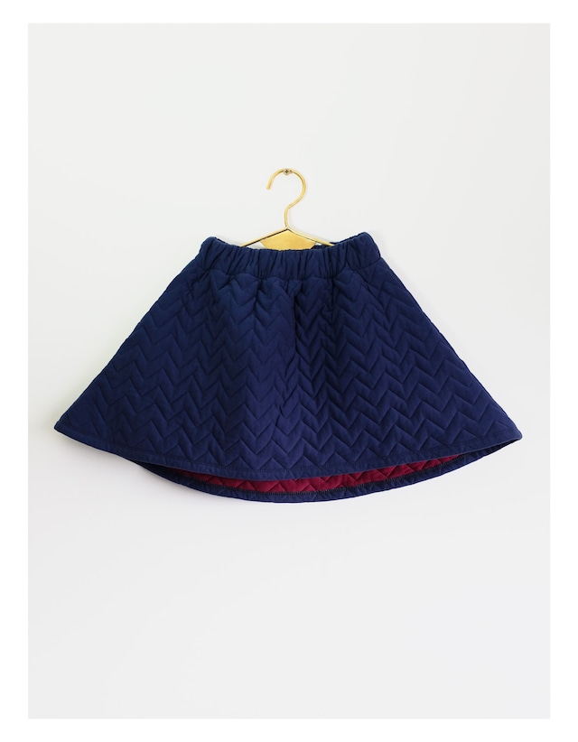 《WOLF & RITA 2016AW》LUCIANA skirt / blue quilte / 2Y