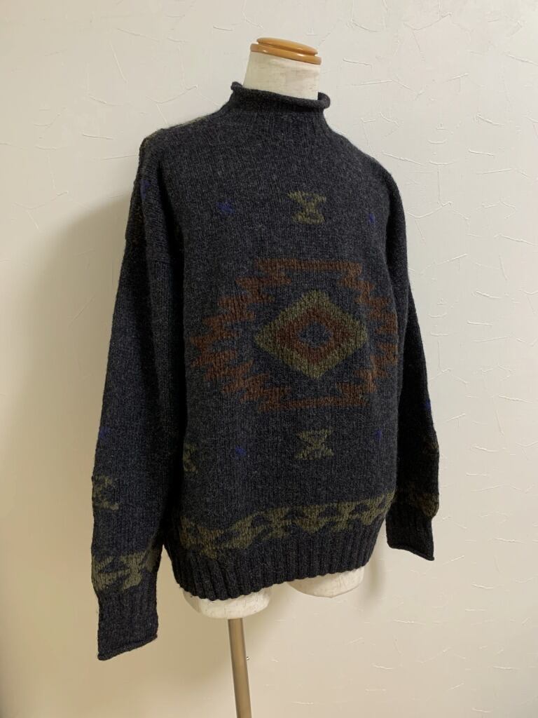 1990's Knitting Pattern Bottle Neck Sweater