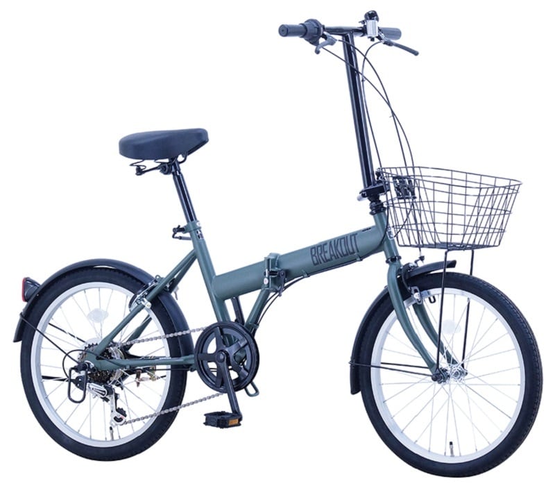 0305-026 ★リユースのサカイ春日部店★　折りたたみ自転車　20インチ　青　G15011487 サカイサイクル】ブレイクアウト・フォールディング 前ｶｺﾞ付6スピード