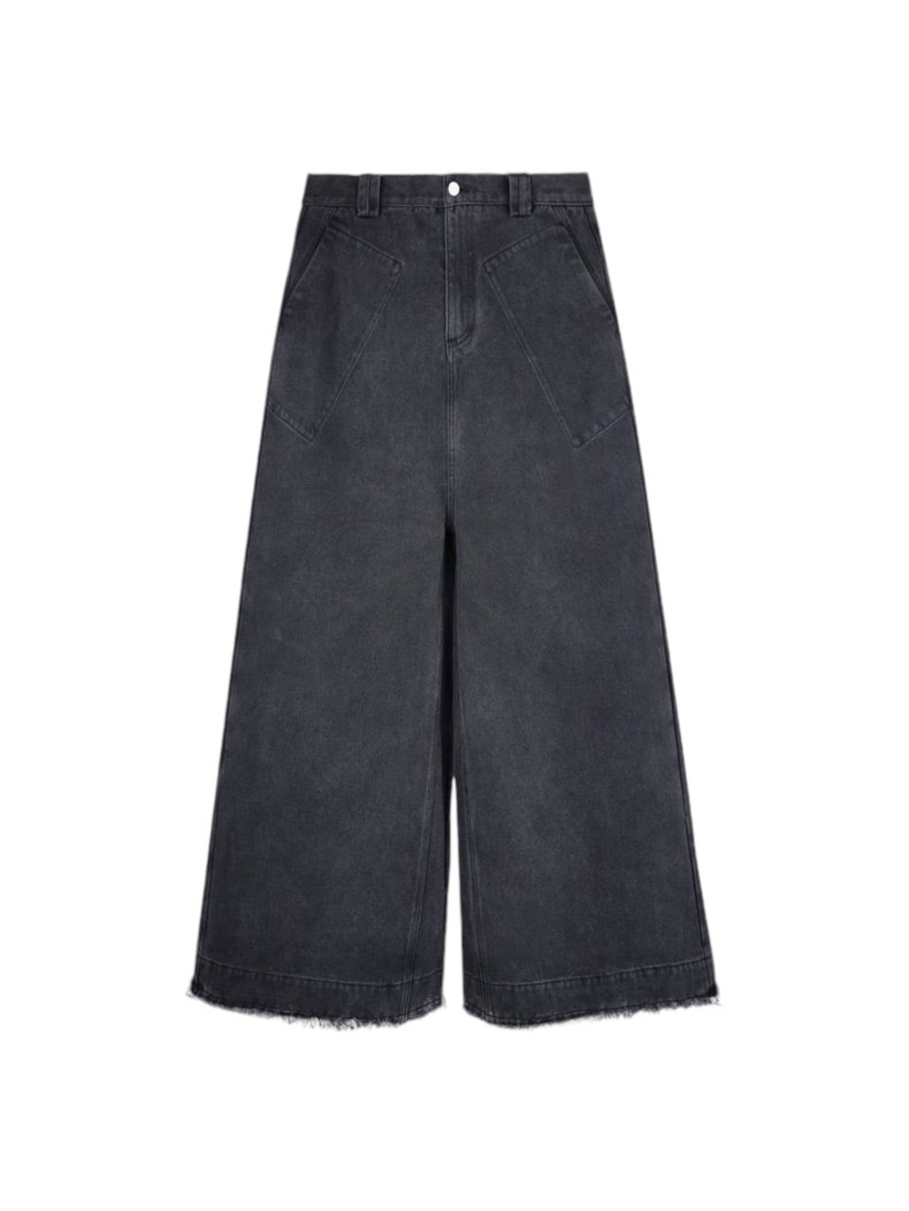 NFAI. 23SS Rectangular Pocket Wide-Leg Jeans