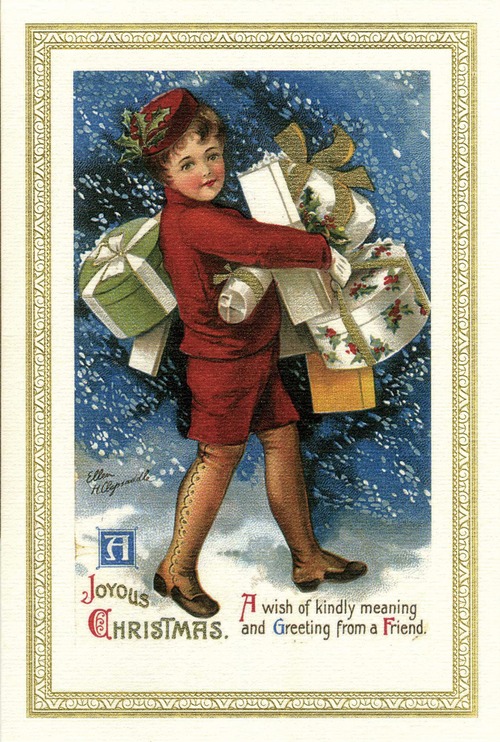 ROSSI 1931 クリスマスカード イタリア製 AGN805