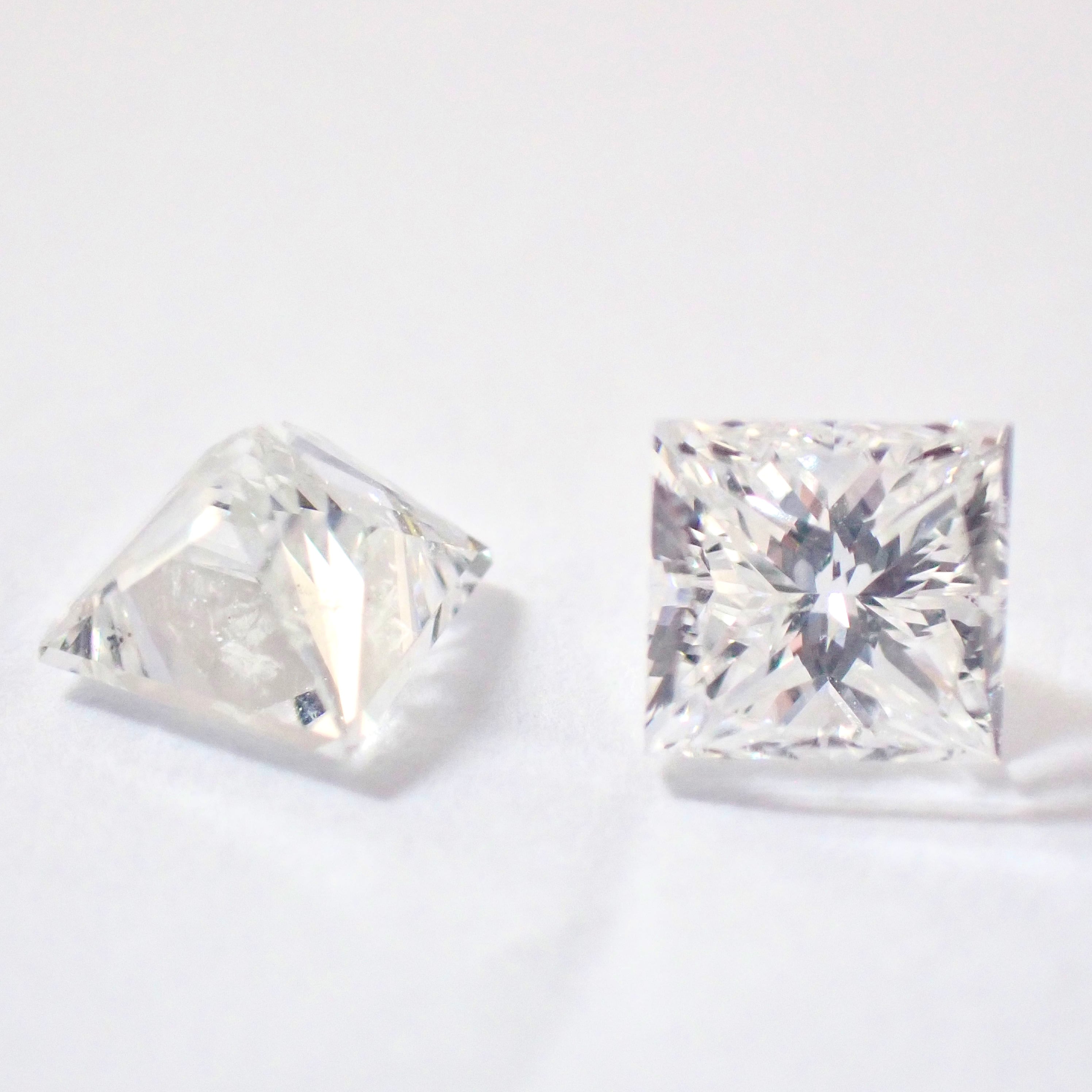 ダイヤ指輪【卸売価格】 0.326ct G VS1 天然 ダイヤ ルース プリンセスカット