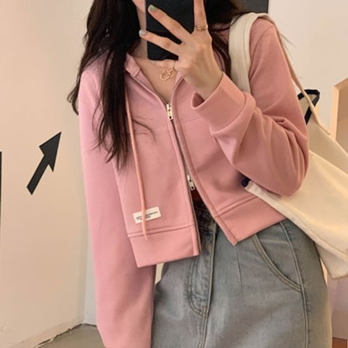 期?限定 韓国 ショート かわいい フル ブルゾン トップスアウター ショート丈 スタンド ショートお出かけハイストリートアウター長袖セクシートップスカジュアルファッションお出かけ 秋冬トラック