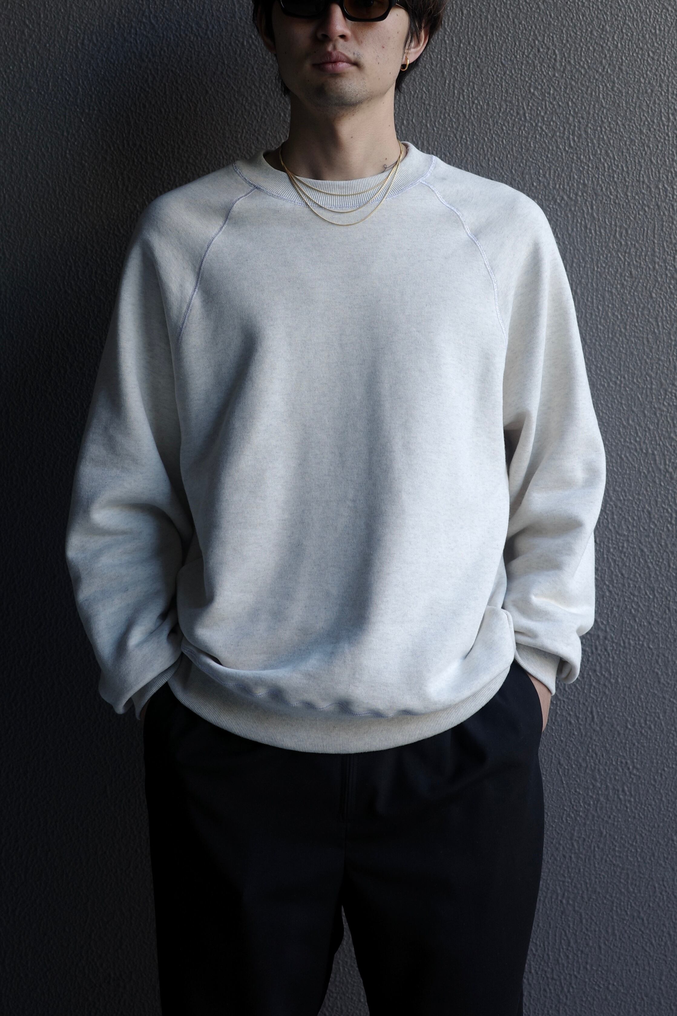 OLD FOLK HOUSE【Jewelry Sweatshirt-Crew -Heather Gray-】 | lloomm