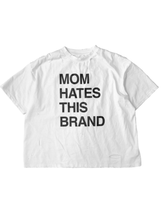 [HOMMLESS] MOM HATES THIS BRAND VTG TEE - WHITE 正規品 韓国ブランド 韓国通販 韓国代行 韓国ファッション ホームレス ホームリス 日本 店舗