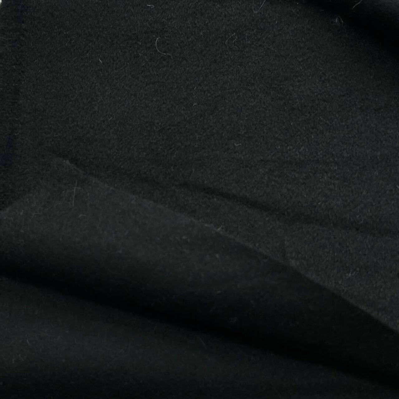 ★NY868◆2.2ｍ◆イタリア製◆ウールカシミア混弱毛羽立ち高級コート生地◆ブラック