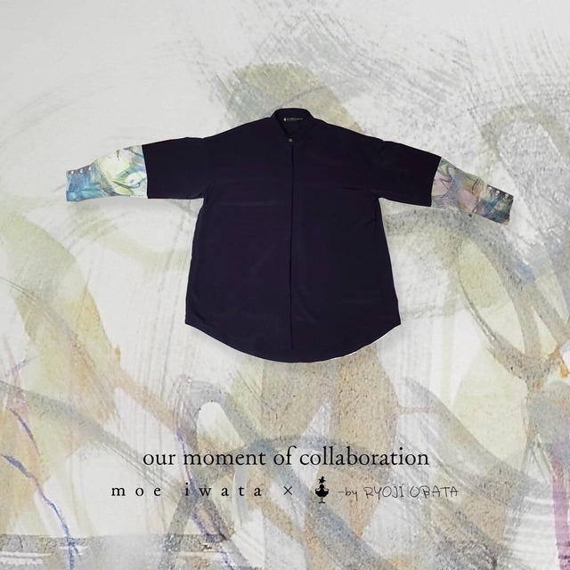 Moe Iwata × -by RYOJI OBATA texture shirt